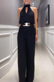 Sexy Street Solid Color Halter Sleeveless Two Pieces(No Belt)(3 Colors)