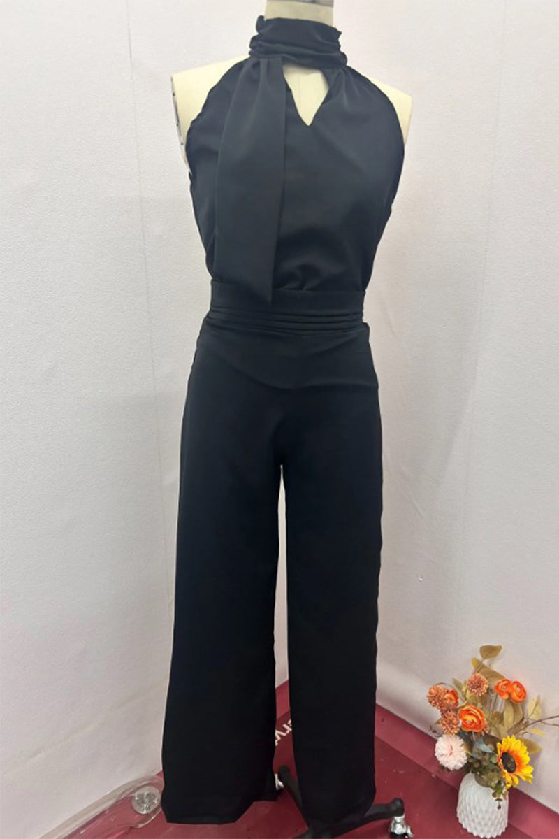 Sexy Street Solid Color Halter Sleeveless Two Pieces(No Belt)(3 Colors)