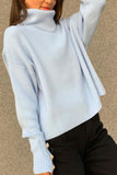 Casual Solid Patchwork Turndown Collar Tops(2 Colors)