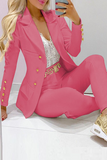 British Style Solid Patchwork Buckle Turn-back Collar Long Sleeve Two Pieces (Without Belt)(5 Colors)