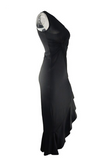 Elegant Solid Flounce Slit One Shoulder Evening Dress Dresses(8 Colors)