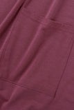 Lässige, solide Patchwork-Oberteile mit Taschen und O-Ausschnitt (13 Farben)