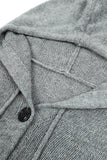 Casual Solid Buttons Hooded Collar Cardigans(8 Colors)