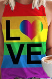 Women's LGBT Rainbow Love Art Tank Top