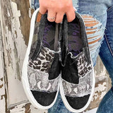 Casual Daily Patchwork Printing Round Comfortable Out Door Flats Shoes