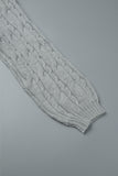 Casual Solid Hollowed Out Patchwork Turtleneck Sweaters(7 Colors)
