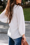 Casual Simplicity Solid V Neck Blouses(3 Colors)