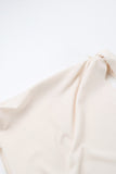 Elegant Solid Patchwork Oblique Collar One Step Skirt Dresses