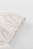Sexy Solid Frenulum Fold Square Collar Long Sleeve Two Pieces