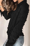 Casual Daily Buttons Fur Ball Turndown Collar Blouses(3 Colors)