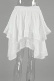 Casual Daily Lace Irregular Loose High Waist Bottoms
