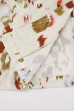 Casual Street Graffiti Print Contrast Turndown Collar Long Sleeve Two Pieces