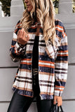 Fashion Daily Adult Plaid Cardigan Turndown Collar Blouses(3 Colors)