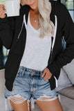 Casual Solid Hooded Collar Tops(4 Colors)
