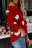 Casual Print Basic V Neck Mid Waist Sweater(5 Colors)