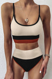 Fashion Vacation Solid Patchwork Swimwears(3 Colors)