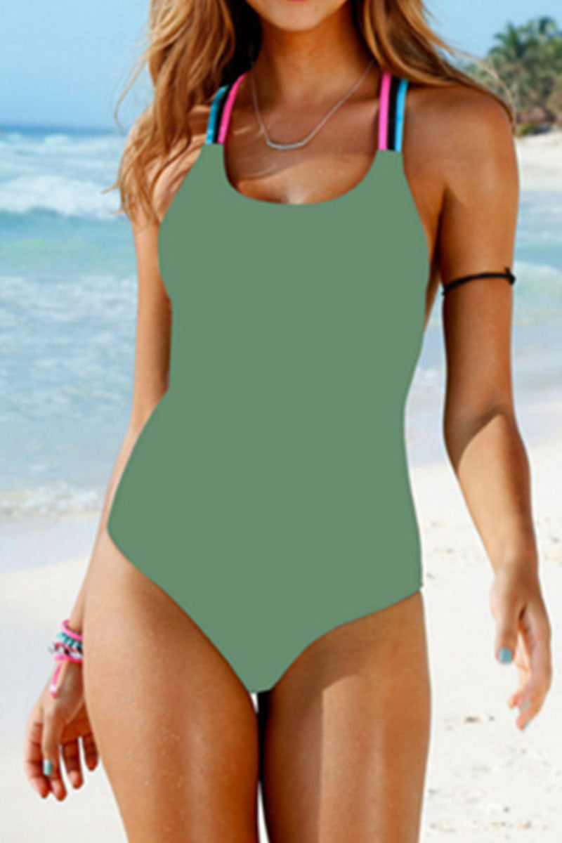 Sexy Solid Backless Swimwears(6 Colors)