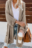 Solid Hollowed Out Sweater Cardigans(10 Colors)