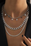 Modische, schlichte, solide Halsketten mit geteiltem Gelenk