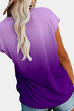 Lässige Street-T-Shirts mit allmählichem Wechseltaschen-O-Ausschnitt (6 Farben)