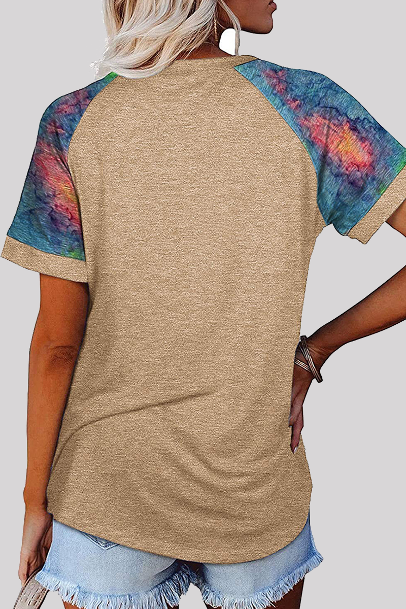 Casual Print Basic O Neck T-Shirts(6 Colors)