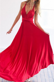 Elegant Solid Backless Strap Design Evening Dress Dresses(20 Colors)