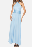 Elegant Solid Backless Strap Design Evening Dress Dresses(20 Colors)