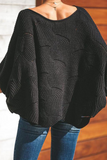 Modische, elegante, solide, ausgehöhlte, Patchwork-Pullover mit O-Ausschnitt (7 Farben)