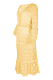Fashion Street Solid Patchwork V Neck Princess Dresses(4 Colors)