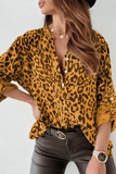 Blusas elegantes com fivela com estampa animal fashion (3 cores)