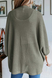 Casual Street Solid Split Joint Tops Pullover (10 Farben)