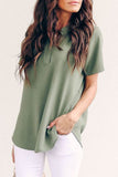 Fashion Casual Solid Patchwork V Neck Blouses(3 Colors)