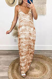 Elegante Batik-Prinzessin-Kleider mit V-Ausschnitt (5 Farben)