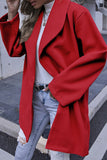 Fashion Casual Solid Patchwork Turndown Collar Outerwear