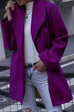 Lässige einfarbige Oberbekleidung mit Umlegekragen (7 Farben)