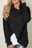 Casual Solid Buckle Turtleneck Sweaters(6 Colors)