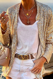 Casual Elegant Solid Sequins Outerwear