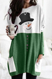 Christmas Day Casual Party Split Joint Print Wapiti Costumes