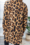 Lässige Leoparden-O-Ausschnitt-Tops (3 Farben)
