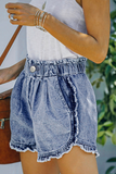 Casual sólido dividido conjunta reta cintura média reta calças de cor sólida