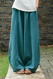 Lässige einfarbige Harlan-Hose mit mittlerer Taille und einfarbigem Patchwork (7 Farben)