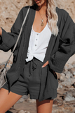 Sexy Casual Solid Patchwork Cardigan Collar Blouses(4 Colors)
