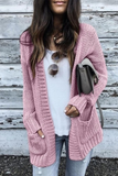 Casual Solid Patchwork Cardigan Collar Tops(5 Colors)