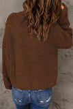 Suéteres de gola com zíper sólido da moda (8 cores)
