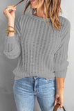 Casual Solid Patchwork O Neck Sweaters(8 Colors)