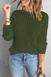 Lässige, solide Patchwork-Pullover mit O-Ausschnitt (8 Farben)
