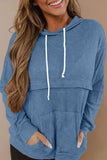 Casual Solid Color O Neck Hoodies(4 Colors)