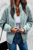 Casual Color Block Patchwork O Neck Jacket(6 Colors)