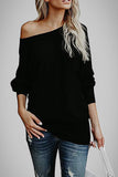 Casual Solid Color Off the Shoulder Tops(5 Colors)
