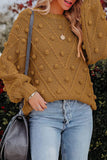 Lässige, süße, einfarbige Pullover mit O-Ausschnitt (7 Farben)